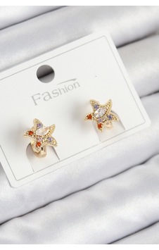 Zirkon Taşlı Yıldız Model Gold Renk Çocuk Küpesi Antialerjik Pirinç Bebek Takısı Altın Zirkon Taşlı Yıldız Model Gold Renk Çocuk Küpesi Antialerjik Pirinç Bebek Takısı Altın