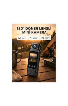 Astraltech 180 Döner Lensli Mini Kamera 1080p Full Hd Hareket Algılama 1200mah