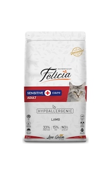 Felicia Hypoallergenic Düşük Tahıllı Kuzu Etli Yetişkin Kedi Maması 4 KG