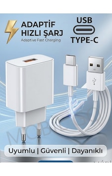 Samsung Galaxy A15 / A25 / A35/ A52/ A55 / A72 / A82 Uyumlu Hızlı Şarj Aleti Seti 1 Samsung Galaxy A15 / A25 / A35/ A52/ A55 / A72 / A82 Uyumlu Hızlı Şarj Aleti Seti 1