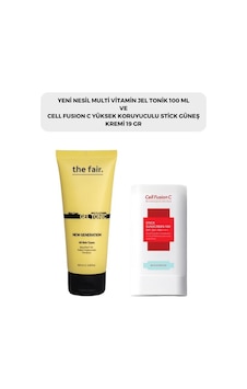 Cell Fusion C Stick Güneş Kremi SPF50+ 19 G + The Fair Multi Vitamin Jel Tonik 100 ML Cell Fusion C Stick Güneş Kremi SPF50+ 19 G + The Fair Multi Vitamin Jel Tonik 100 ML