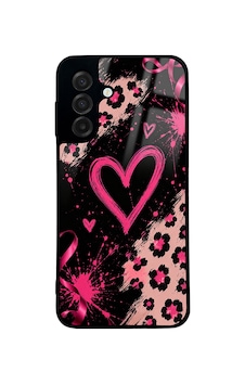 Samsung Galaxy Uyumlu A17 Kılıf Kamera Korumalı Desenli Zore Lusi Kapak - Pembe Kalp Samsung Galaxy Uyumlu A17 Kılıf Kamera Korumalı Desenli Zore Lusi Kapak - Pembe Kalp
