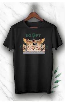 Flood Of Style Unısex Siyah Antik Mısır Egypt Firavun Tişört Flood Of Style Unısex Siyah Antik Mısır Egypt Firavun Tişört