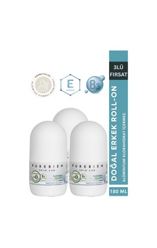 3 Lü Fırsat Paketi Doğal Roll On Deodorant Erkek Beyazlatıcı Etki, Ter Kokusu Önleyici, Alkolsüz, Vegan, Leke Bırakmaz 3 Lü Fırsat Paketi Doğal Roll On Deodorant Erkek Beyazlatıcı Etki, Ter Kokusu Önleyici, Alkolsüz, Vegan, Leke Bırakmaz