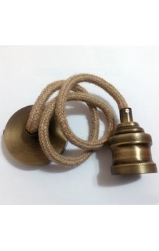 80Cm Duylu Ve Rozanslı Dekoratif Örgülü Halat Sarkıt 80Cm Duylu Ve Rozanslı Dekoratif Örgülü Halat Sarkıt