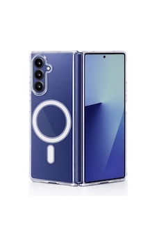 Samsung Galaxy Z Fold 7 Uyumlu Kamera Korumalı Magsafe Wireless Şarj Özellikli Lüks Şeffaf Silikon Telefon Kılıfı Samsung Galaxy Z Fold 7 Uyumlu Kamera Korumalı Magsafe Wireless Şarj Özellikli Lüks Şeffaf Silikon Telefon Kılıfı