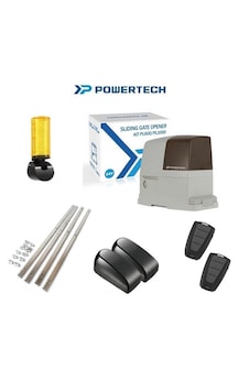 Powertech Pl1000 1000Kg Akülü Otomatik Yana Kayar Kapı Motoru