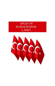 20x30 Cm Kumaş Bayrak 5 Adet 20x30 Cm Kumaş Bayrak 5 Adet