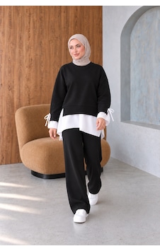 Unika Boutique Kadın Gömlek Garnili İkili Modal Takım Çok Renkli Unika Boutique Kadın Gömlek Garnili İkili Modal Takım Çok Renkli
