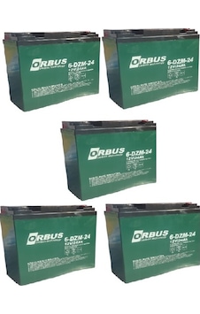 Orbus 12v 24 Amper Dik Elektrikli Bisiklet Aküsü 5'lü Paket Orbus 12v 24 Amper Dik Elektrikli Bisiklet Aküsü 5'lü Paket