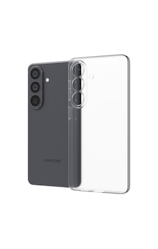 Samsung Galaxy S26 Plus İle Uyumlu Kapak Kamera Korumalı Süper Silikon Şeffaf Kılıf