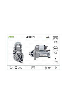 Valeo 438079 Marş Motoru 12V 1.25Kw 9 Dıs D6G5. D6Ra83 Mercedes A Serısı 99- Valeo 438079 Marş Motoru 12V 1.25Kw 9 Dıs D6G5. D6Ra83 Mercedes A Serısı 99-