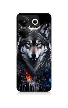 Tecno Camon 20 Pro 5g Uyumlu Yalnız Kurt Desenli Silikon Kılıf Tecno Camon 20 Pro 5g Uyumlu Yalnız Kurt Desenli Silikon Kılıf