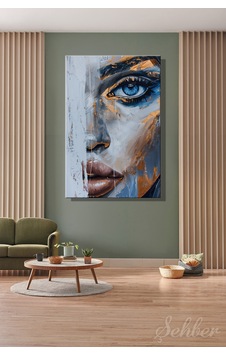 Dekoratif Dikey Kanvas Tablo Tekli Salon Mutfak Yatak Odası Ofis Modern Soyut Kadın Portre 850 Çok Renkli Dekoratif Dikey Kanvas Tablo Tekli Salon Mutfak Yatak Odası Ofis Modern Soyut Kadın Portre 850 Çok Renkli