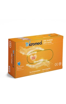 Wicromed Pudrasız Vinil Eldiven Small 10'lu