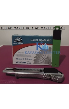 Maket Bıçağı Cmc Yedek Uç 100 Adet Kalın 0.5 MM Maket Bıçağı Ağzı Maket Bıçağı Cmc Yedek Uç 100 Adet Kalın 0.5 MM Maket Bıçağı Ağzı