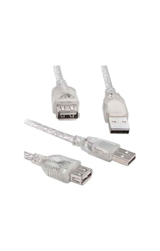 Usb 2.0 Şeffaf 10 Metre Usb Uzatma Kablosu Usb 2.0 Şeffaf 10 Metre Usb Uzatma Kablosu
