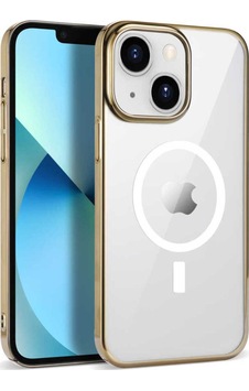 Apple Uyumlu iPhone 13 Pro Kılıf Zore Wireless Şarj Özellikli Pixel M-safe Kapak Gold Apple Uyumlu iPhone 13 Pro Kılıf Zore Wireless Şarj Özellikli Pixel M-safe Kapak Gold