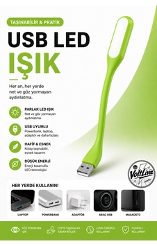 Usb Esnek Led Işık Yeşil