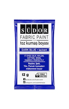 Kumaş Boyası Toz 12 Gr 1 Adet Südor Toz Kumaş Boyası Kot Pantalon Gömlek Tişört Tekstil Kumaş Boyası 1 Adet Lacivert Kumaş Boyası Toz 12 Gr 1 Adet Südor Toz Kumaş Boyası Kot Pantalon Gömlek Tişört Tekstil Kumaş Boyası 1 Adet Lacivert