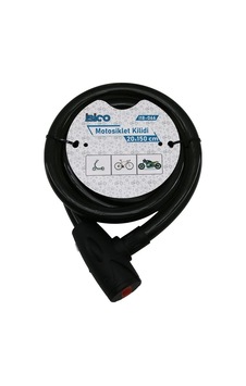 Anahtarlı Aç-kapa Kilit Kapaklı Motor - Bisiklet Kilit Çelik Tel Siyah Şeffaf Kılıf 20mmx150cm 5468 Çok Renkli Anahtarlı Aç-kapa Kilit Kapaklı Motor - Bisiklet Kilit Çelik Tel Siyah Şeffaf Kılıf 20mmx150cm 5468 Çok Renkli