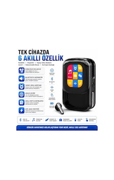Talkie One Aı Large Model Akıllı Kulaklık Ve Dokunmatik Ekranlı Şarj Kutusu Çeviri, Hoparlör, Sesli Asistan, Bluetooth 6.0 Siyah - 906427848 Talkie One Aı Large Model Akıllı Kulaklık Ve Dokunmatik Ekranlı Şarj Kutusu Çeviri, Hoparlör, Sesli Asistan, Bluetooth 6.0 Siyah - 906427848