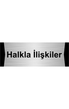 Halkla Ilişkiler 5x20cm Gümüş Renk Metal Yönlendirme Levhası Halkla Ilişkiler 5x20cm Gümüş Renk Metal Yönlendirme Levhası