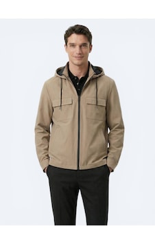Kip Açık Kahve Regular Fit Kapüşonlu Casual Dokuma Mont Kahverengi Kip Açık Kahve Regular Fit Kapüşonlu Casual Dokuma Mont Kahverengi