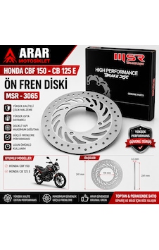 Honda Cbf 150-cb 125 E Ön Fren Diski Msr -3065 Adet Honda Cbf 150-cb 125 E Ön Fren Diski Msr -3065 Adet