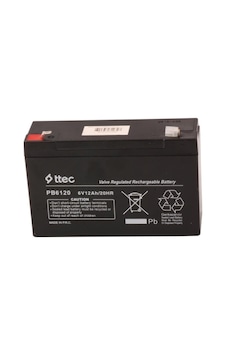 Ttec Plus 6v-12ah Bakımsız Kuru Akü Ttec Plus 6v-12ah Bakımsız Kuru Akü