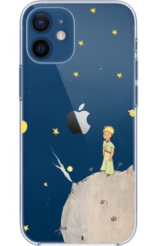 Apple Uyumlu iPhone 12 Mini Küçük Prens Tasarımlı Baskılı Silikon Kılıf Renkli Apple Uyumlu iPhone 12 Mini Küçük Prens Tasarımlı Baskılı Silikon Kılıf Renkli