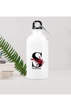 Kişiye Özel S Baş Harf Ve İsimli Metal Suluk (500 Ml.)