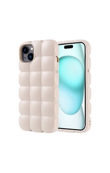 Apple Uyumlu iPhone 15 Plus Kılıf Parlak Esnek Silikon Zore Dom Dom Kapak Beyaz Apple Uyumlu iPhone 15 Plus Kılıf Parlak Esnek Silikon Zore Dom Dom Kapak Beyaz