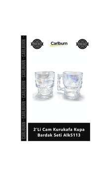Kupaseti Şık Tasarım Hediyelik Borosilikat Dayanıklı 2'li Cam Kurukafa Kupa Bardak Seti Çok Renkli Kupaseti Şık Tasarım Hediyelik Borosilikat Dayanıklı 2'li Cam Kurukafa Kupa Bardak Seti Çok Renkli