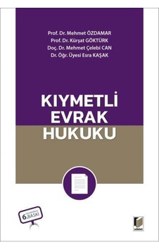 Kıymetli Evrak Hukuku Mehmet Özdamar
