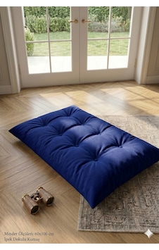 Düğme Desenli Kapitone Yer, Sedir Ve Palet Minderi 60x100 Cm Lacivert Lacivert Düğme Desenli Kapitone Yer, Sedir Ve Palet Minderi 60x100 Cm Lacivert Lacivert