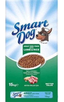 Smart Dog Kuzu Etli Ve Pirinçli Yetişkin Köpek Maması 15 KG