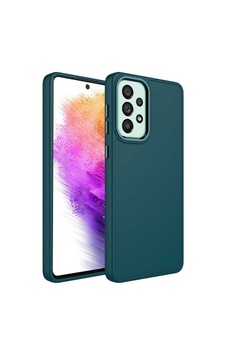 Galaxy A23 Kılıf Metal Çerçeve Ve Buton Tasarımlı Silikon Zore Luna Kapak Koyu Yeşil Galaxy A23 Kılıf Metal Çerçeve Ve Buton Tasarımlı Silikon Zore Luna Kapak Koyu Yeşil
