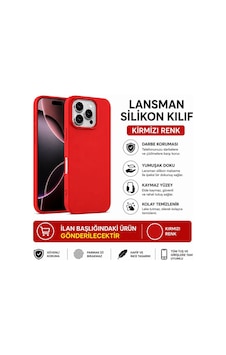 Apple iPhone 7 Plus Uyumlu Lansman Silikon Kılıf Kırmızı Apple iPhone 7 Plus Uyumlu Lansman Silikon Kılıf Kırmızı