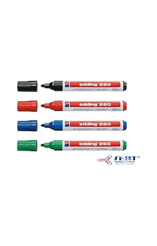 Edding 260 4Lü Beyaz Yazı Tahtası Kalemi Edding 260 4Lü Beyaz Yazı Tahtası Kalemi