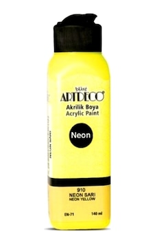 Artdeco Akrilik Boya 140 Ml Neon Sarı - 4 Adet Diğer Artdeco Akrilik Boya 140 Ml Neon Sarı - 4 Adet Diğer
