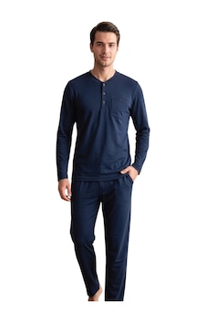 Over Sleep By Poleren Over Sleep 2402 Erkek Kışlık Süprem Pijama Takımı Lacivert Over Sleep By Poleren Over Sleep 2402 Erkek Kışlık Süprem Pijama Takımı Lacivert