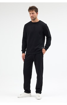Mmetalic Siyah Relaxed Fit Bisiklet Yaka Sweatshirt Düz Paça Erkek Eşofman Takımı Mtlce3847 Mmetalic Siyah Relaxed Fit Bisiklet Yaka Sweatshirt Düz Paça Erkek Eşofman Takımı Mtlce3847