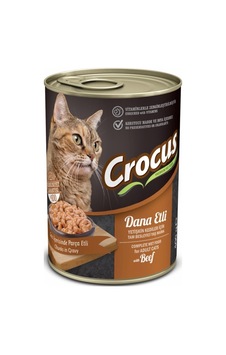 Crocus Yet. Kedi Dana Etli Yaş Mama 400 G Crocus Yet. Kedi Dana Etli Yaş Mama 400 G