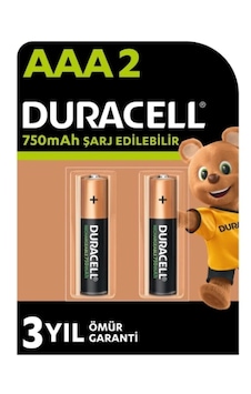 Duracell Şarj Edilebilir Aaa İnce Kalem Pil 2'li Paket , 750 Mah Duracell Şarj Edilebilir Aaa İnce Kalem Pil 2'li Paket , 750 Mah