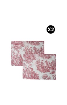 Bordo Pastoral Desenli Dikdörtgen Amerikan Servis 2'li Bordo - 693168412 Bordo Bordo Pastoral Desenli Dikdörtgen Amerikan Servis 2'li Bordo - 693168412 Bordo