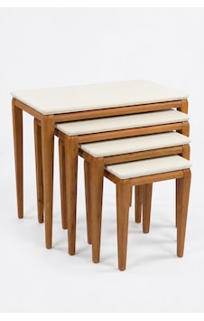 Ant Home Milas 4'lü Zigon Sehpa, Yan Sehpa, Bohem Sehpa, %100 Doğal Ahşap, Salon Sehpa Ekru Ant Home Milas 4'lü Zigon Sehpa, Yan Sehpa, Bohem Sehpa, %100 Doğal Ahşap, Salon Sehpa Ekru