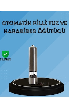 Pilli Baharat Değirmeni Karabiber Tuz Ve Baharat Öğütücü