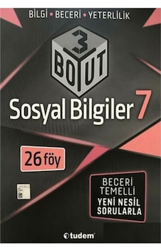 7 Sınıf Sosyal Bilgiler 3 Boyut Soru Bankası Tudem Yayınları 7 Sınıf Sosyal Bilgiler 3 Boyut Soru Bankası Tudem Yayınları