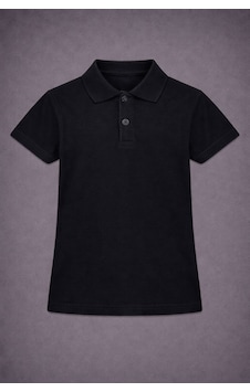 Polo Yaka Kısa Kol Tshirt Siyah Polo Yaka Kısa Kol Tshirt Siyah